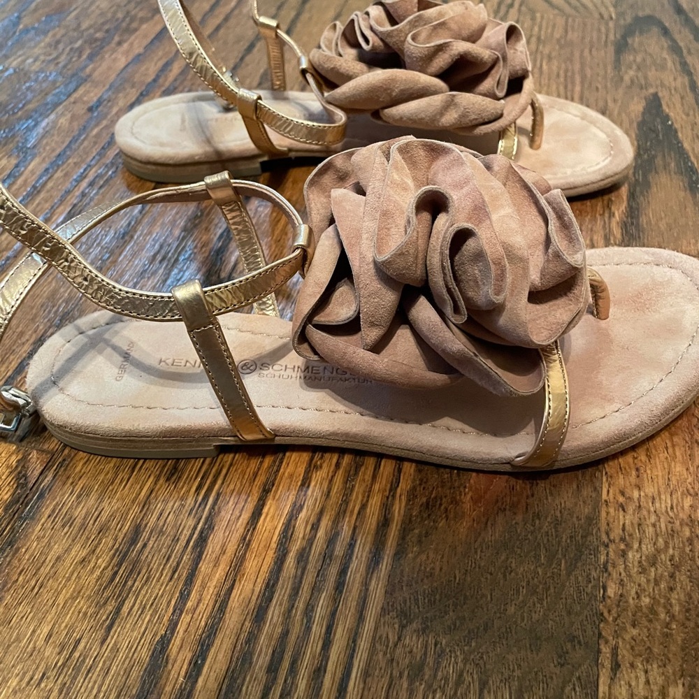 kennel & schmenger flat suede sandals